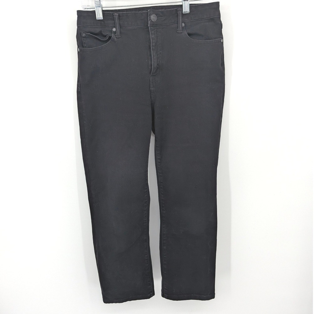 Quince Straight Leg Jeans Womens 28 Black Organic Cotton Blend Casual Comfort